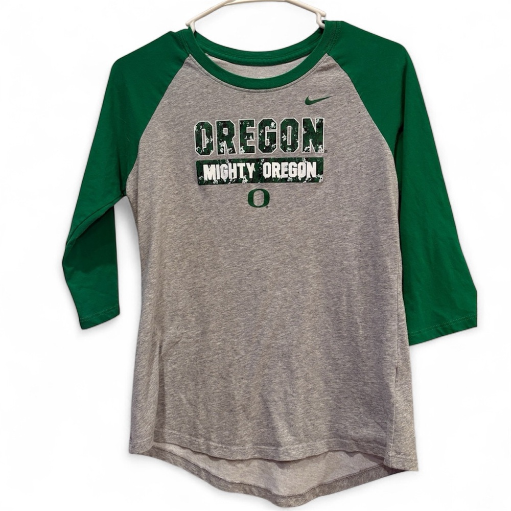 Nike “Mighty Oregon” Green and Gray Oregon Ducks Tee, XS